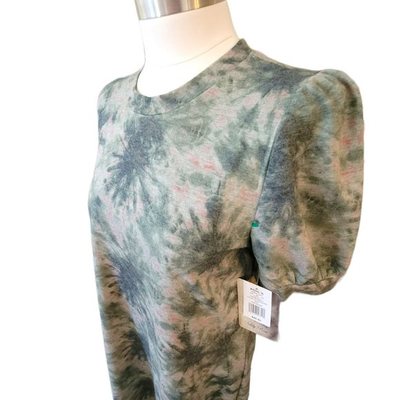 Lily Rose Olive Green and Pink Dress Shirt Style Midi Woman's Size XXL JJ3080 - Picture 2 of 9